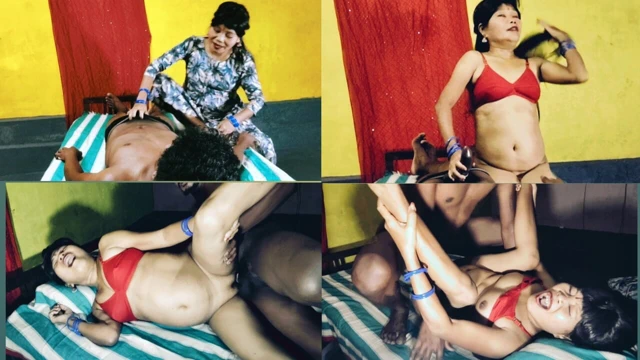 Madam evde yalnız olduğu için hizmetçisiyle seks yapıyor