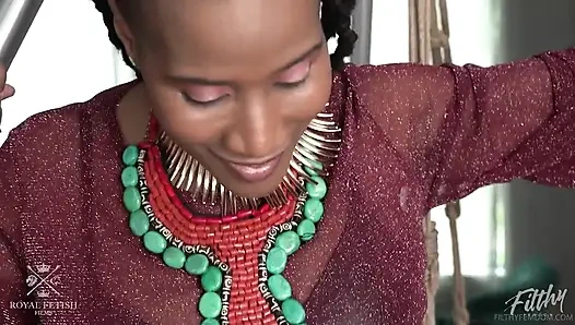 Jet ayarı Jasmine'i gösteren tanrılar ve tanrıçalar, kral noire