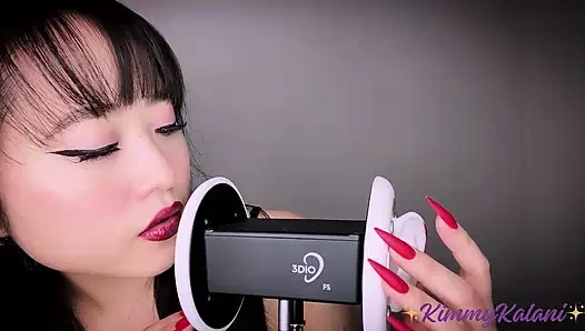 Ateşli vampir seni kulak yalama ve mercek yalamayla yiyip bitiriyor -asmr
