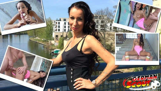 Alman izci - sokak dökümünde milf için ilk kez anal