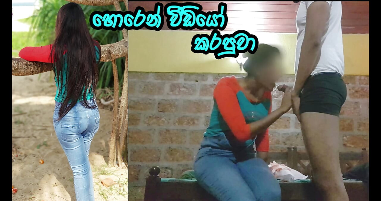 Neredeyse aldatırken yakalanıyor ve üvey kız kardeşiyle sikişiyor - Sri Lanka