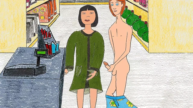 Buck yanıp söner dik Asya anneanne bayan wong at the shop