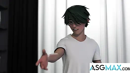 Asgmax - zübbi oda arkadaşı ifşa - kai cian lee'i büyük yarak alırken yakalıyor