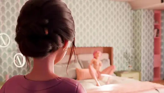 Ebeveynimin yatağında fışkırtarak orgazm, üvey annem beni yakalıyor 2026 (özel 3 boyutlu animasyon) hq