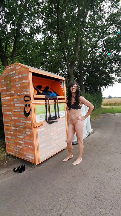 Throwing away clothes and walking naked in public