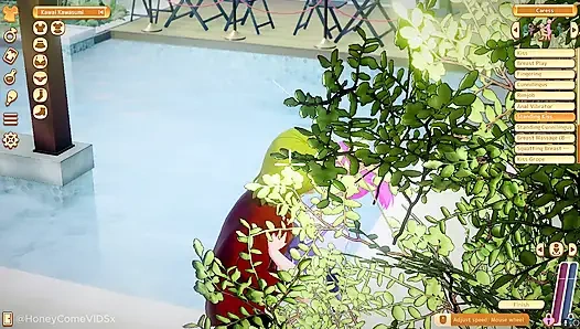 Honeycome - bu tatlı kızla havuz başında tanıştım ve onu sikmek zorunda kaldım