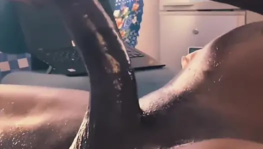 Üniversiteli büyük zenci yarağı çılgın derin sert solo mastürbasyon orgazmı ve boşalma