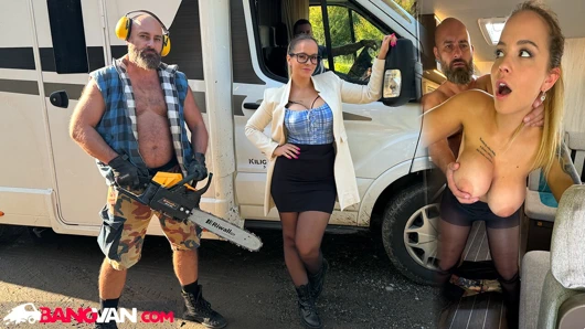 Bangvan - dolgun minibüs şoförü Jennifer Mendez Lamberjack tarafından işerken yakalandı!