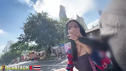 JohnTronX - This petite Thai amateur babe knows how to wiggle her perfect ass in POV