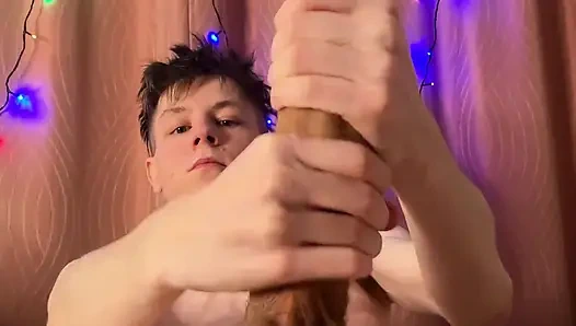 Naughty Boy Pumps Cock Imagining Friend Fun