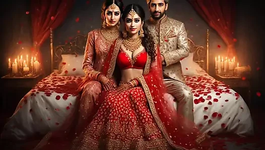 Hintli çiftin beklenmedik aşk twisti - Hintçe sesli hikaye Hintçe seste Hintli bir kızın gerçek duygularını yakalıyor