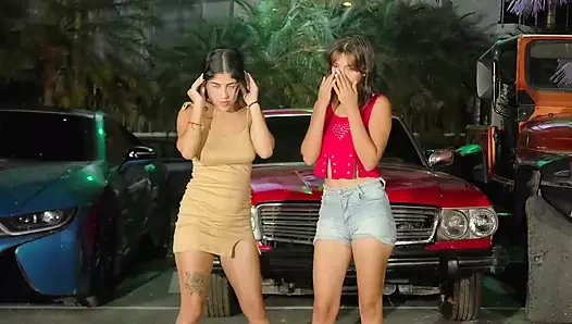 they move their asses to the rhythm of the music and end up masturbating each other GGmansion