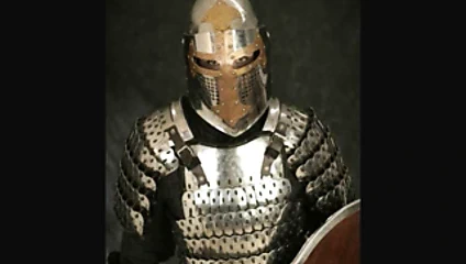 Parlayan zırhlı şövalye