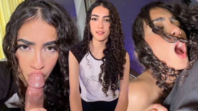 Красивая 18-летняя латина нервно снимает свое первое секс-видео для ее профиля