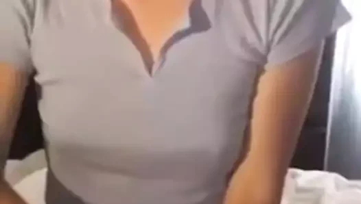 Sacando la leche de macho