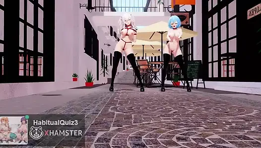 mmd r18 shishi lamy heart pie dans salonu sikiş sert dildo ahegao seks dansı halka açık grup seks 3d hentai