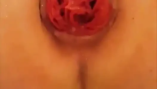 Aşırı anal yumruk sokma, genişletme ve büyük gül yalama /sarkma