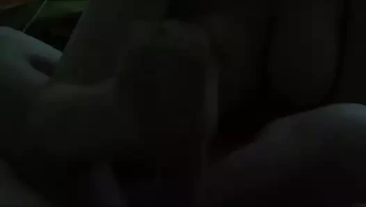 My German girlfriend jerks my dick until CUMSHOT, Handjob