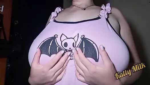 Do you want to play with my Huge Natural Tits Katty Milk