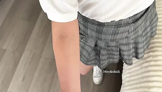 Öğretmen ve ev yapımı Meksikalı öğrenci arasında samimi kuru