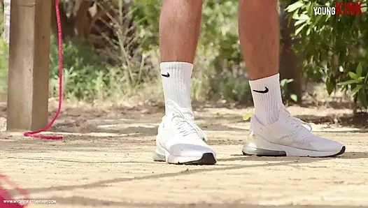 Heteroseksüel dom ve genç twink sub - bdsm, meme ucu, elektrikli seks makinesi okşayıcı, döl kontrolü ve kenar