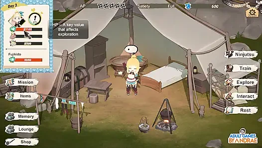 Fuyez, mon ninja elfique ! Gameplay en 3D, partie 2 - l’entraînement et l’exploration de Lizet commencent