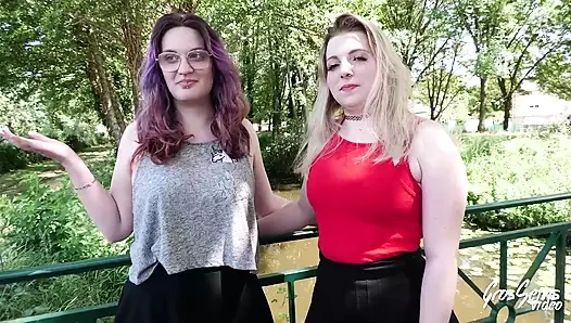 Malicia ve Matylte birbirlerini yalıyor ve bir yarağı paylaşıyor