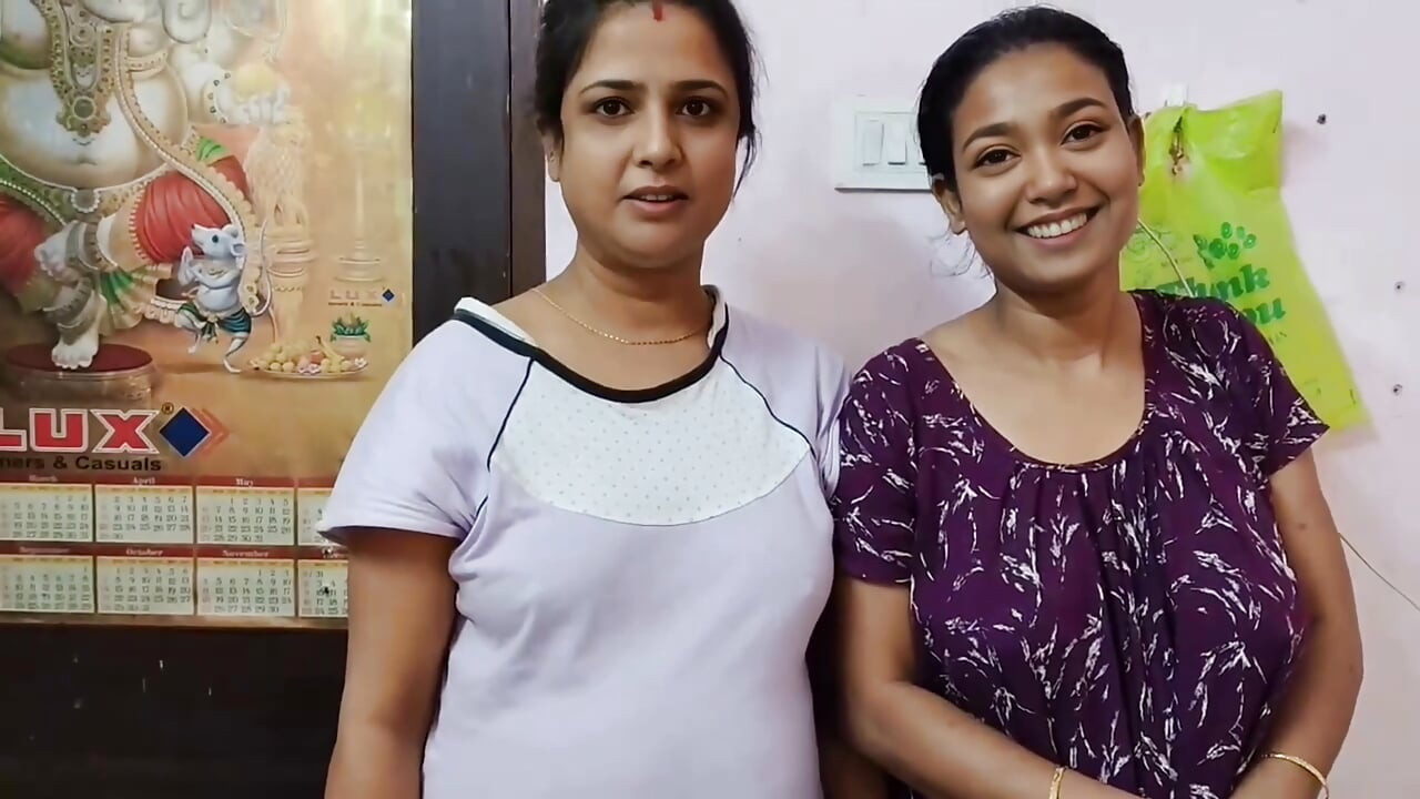 Desi Bengali Bhabhi's first threesome sex with Zomato delivery boy, Indian Hindi Audio