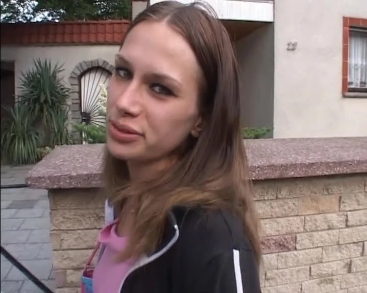 Beautiful skinny German babe rides big dick like a pro