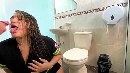PARAMEDICS have sex in the hospital bathroom