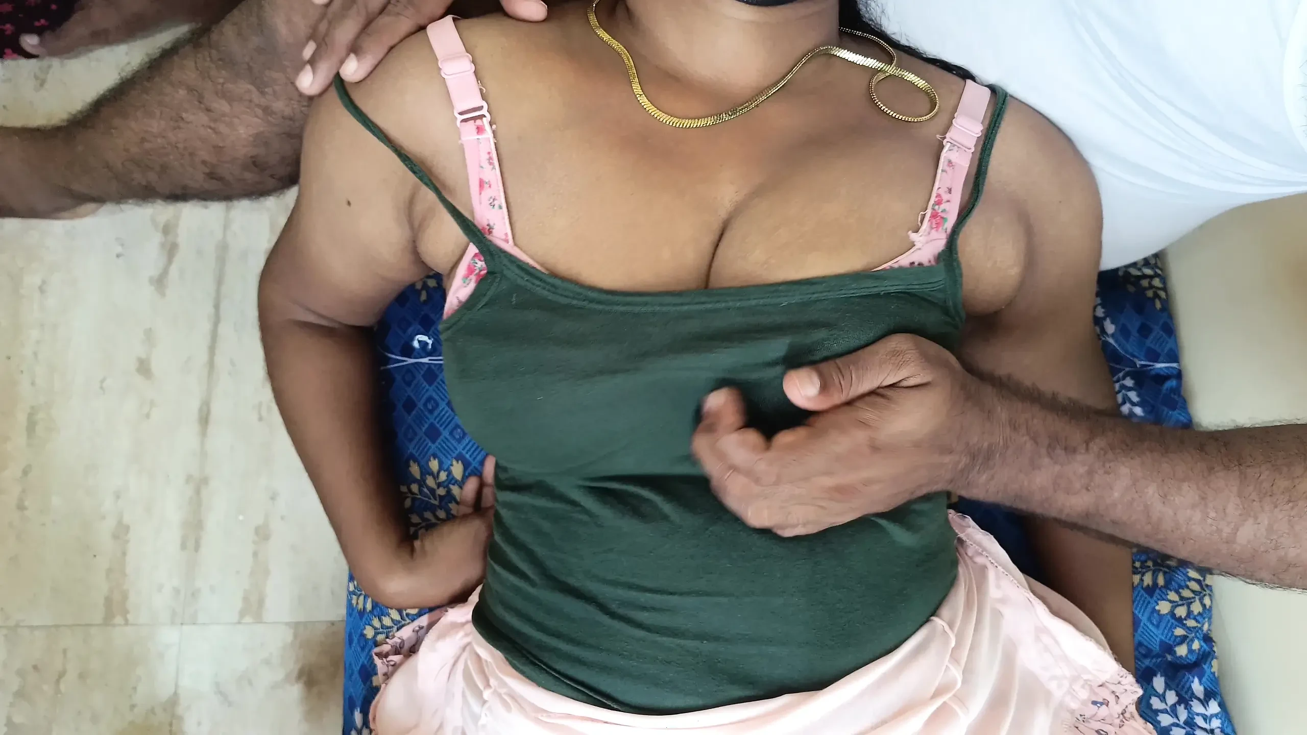 Housewife enjoying with step brother