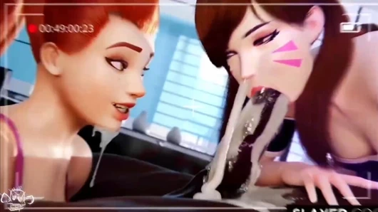 Savagecabbage ve saveass tarafından biseksüel (büyük sarkık götler, çok süt, yoğun heyecan verici oral seks ve yoğun inleme)