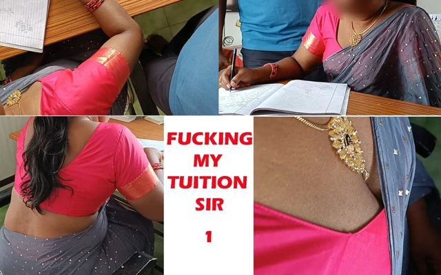 Sari içinde eğitim hocasıyla sikişiyor -1