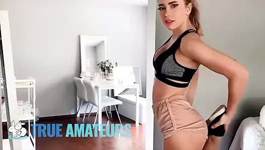 Muhteşem çivit ile mastürbasyon - gerçek amatörler