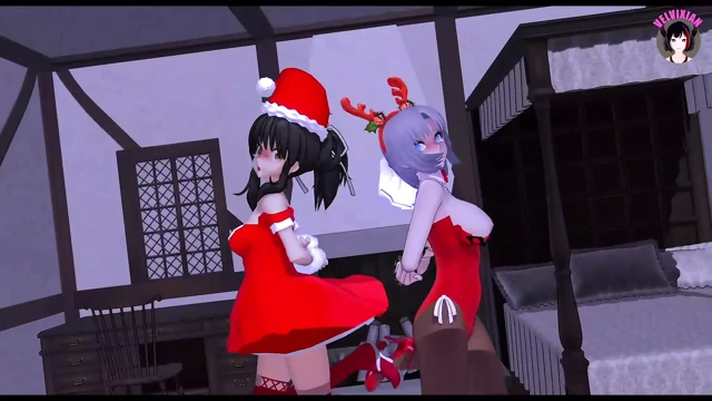 2 sevimli kız dans + kaba bdsm seks (3d hentai)