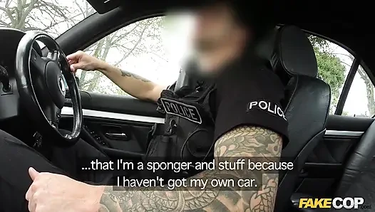Fake cop - sadakatsiz kız arkadaş Candi Coxx erkek arkadaşını aldatıyor