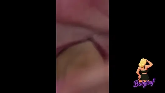 Orta yaşlı seksi kadın 60 yaşındaki üvey anne yarak emiyor ve döl yutuyor