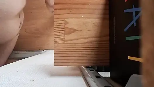 I suck his big cock on 4 legs and he fucks me for a long time doggy style off camera