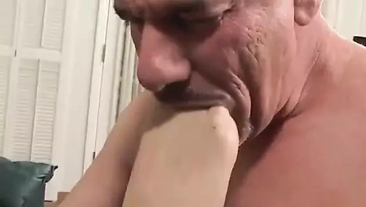 Babysitter loves only fat old dick in her asshole