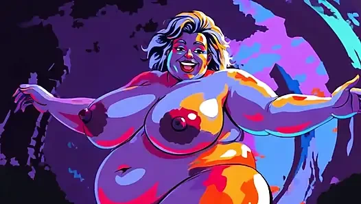 Ai iri güzel gorlock kadın çıplak dans