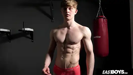 Muscular Czech Boy Jerks Off Big Cock