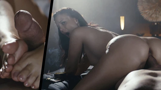 Ateşli orta yaşlı seksi kadın vickie brown sigara içiyor porno - sigara fetişi içerken ayakla muamele ve ters kovboy kız