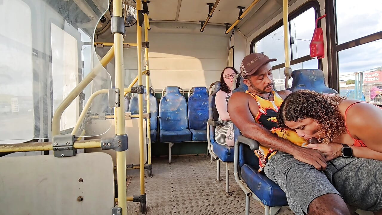 A SHAMELESS COUPLE RIDING IN PUBLIC TRANSPORT AND BACKSEAT PASSENGER FILMING EVERYTHING
