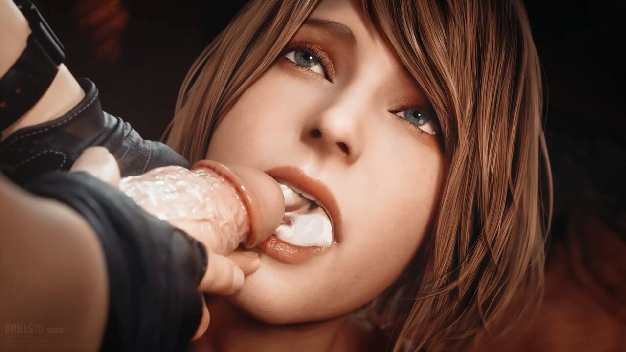 Biraz fazla mesai - Ashley Graham yerleşik evil leon kennedy tarafından götünü siktiriyor