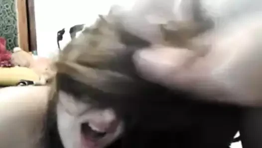 Milf hairjob + saça boşalmak