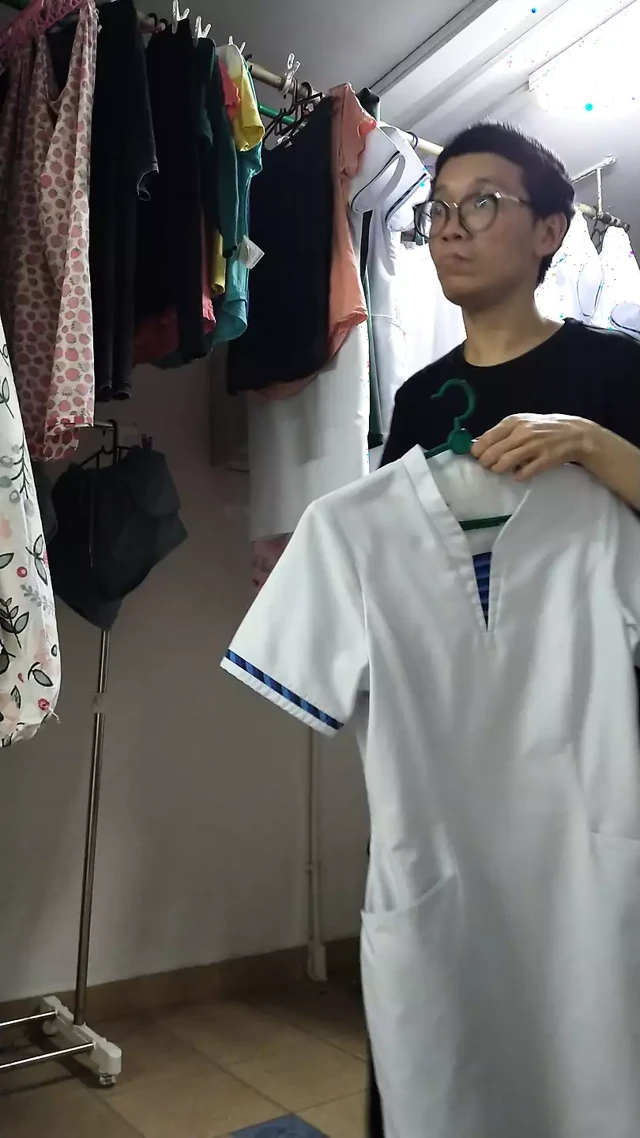 Secretly wanking on a nurse's uniform and then putting it back.
