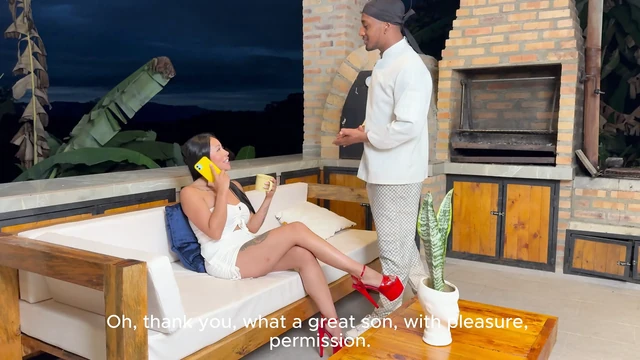 Пришло время десерта!! Латиноамериканская милфа с большими сиськами Огромный шеф-повар BBC скользит в ее тугую мокрую киску