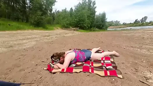 Sahilde aşırı oral seks