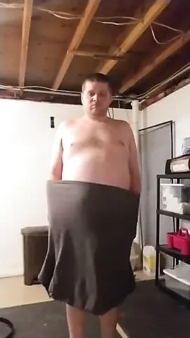 Chubby Boy Strips Naked and Jacks Off