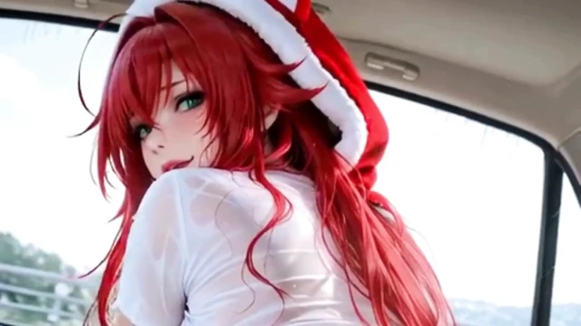 Ateşli bir kızıl saçlı aynı anda birden fazla büyük siyah ve beyaz yarakla seks yapmayı seviyor. Waifu Hentai Animation